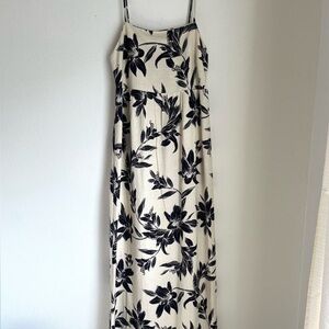 Floral Linen Maxi Dress